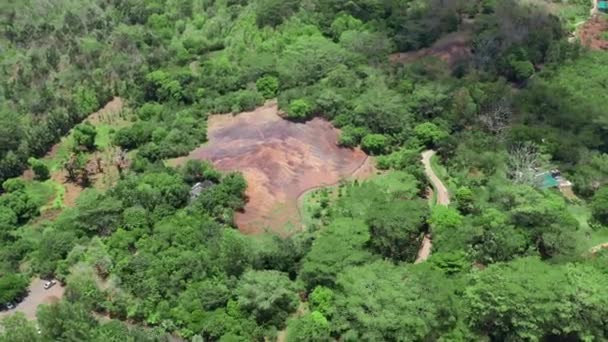 Il luogo turistico più famoso di Mauritius - terra di sette colori — Video Stock