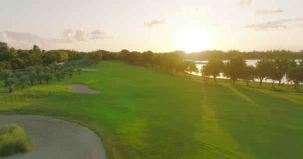 Golf Hotel Costa Oceano Indiano Campo Golf Ville Sulla Spiaggia — Video Stock