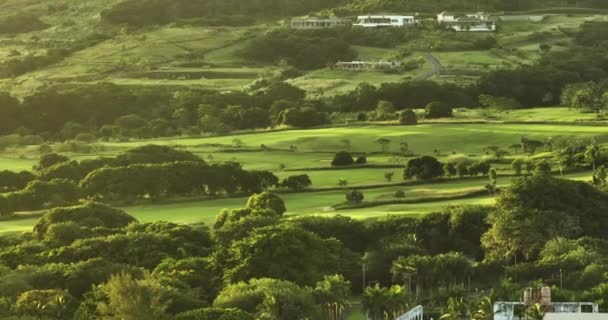 Golf Hotel Costa Oceano Índico Campo Golfe Moradias Praia Vista — Vídeo de Stock