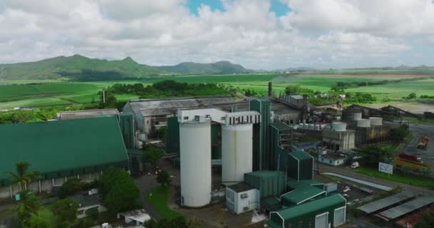 Fábrica Biogás Fazenda Campos Verdes Energia Renovável Partir Biomassa Vista — Vídeo de Stock