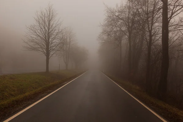 Nebel auf dem Hügel — Stockfoto