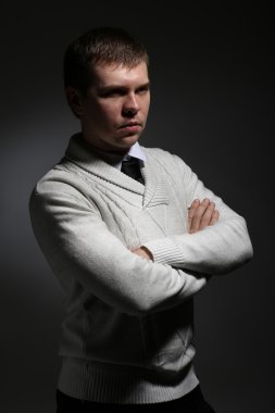 kazaklı yakışıklı adam