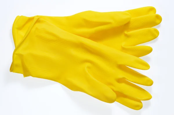 Yellow Household Gloves — Stock Photo, Image