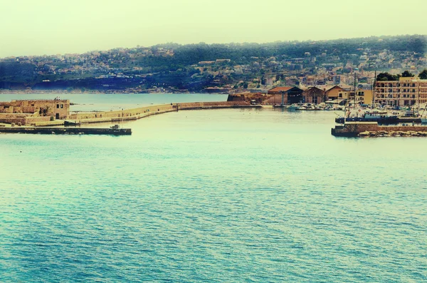 Antigo porto veneziano em Chania. Creta, Grécia — Fotografia de Stock