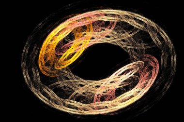 soyut arkaplan, 3 boyutlu illüstrasyon, grafik ve tasarım sanat projeleri için çok renkli fraktal eşsiz kompozisyon. Yüksek kalite