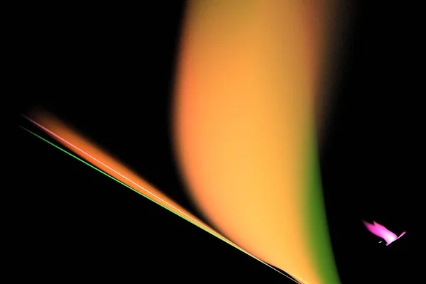 Abstraktní Pozadí Ilustrace Ztvárnění Oranžově Černé Vícebarevné Fraktálové Unikátní Kompozice — Stock fotografie