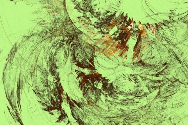 soyut arkaplan renk eğilimleri 2022, 3D illüstrasyon, kahverengi turuncu çok renkli çizgiler, grafik ve tasarım sanat projeleri için fraktal benzersiz kompozisyon. Yüksek kalite 