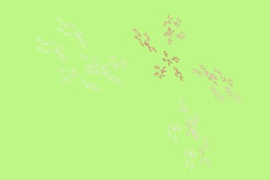 soyut arkaplan renk eğilimleri 2022, 3D illüstrasyon, yeşil pembe çok renkli çizgiler, grafik ve tasarım sanat projeleri için fraktal benzersiz kompozisyon. Yüksek kalite 