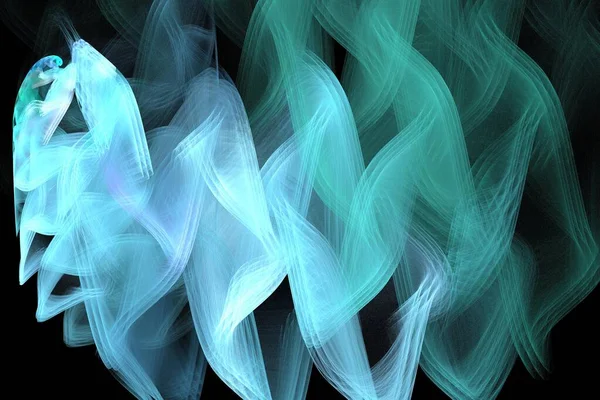Abstract Background Color Trends 2022 Illustration Rendering Blue Green Black — 图库照片