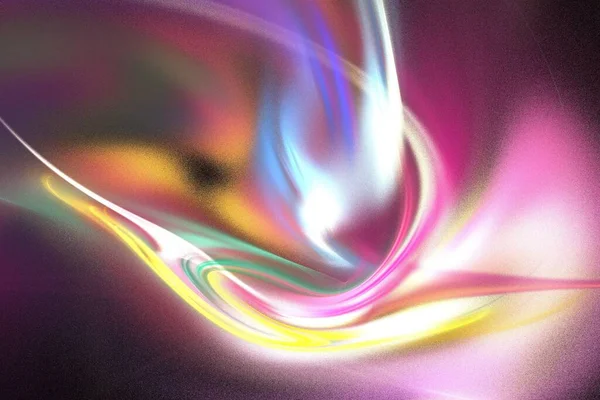 Abstracto fondo color tendencias 2022, arte única ilustración 3D, violeta multicolor diseño fractal composición banner —  Fotos de Stock