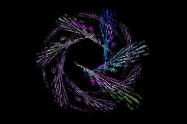 soyut arkaplan renk eğilimleri 2022, sanat özgün 3D illüstrasyon, çok renkli fraktal tasarım pankartı