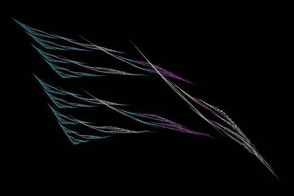 Tendances abstraites de couleur de fond 2022, illustration 3D unique d'art, bannière de composition de conception fractale multicolore — Photo