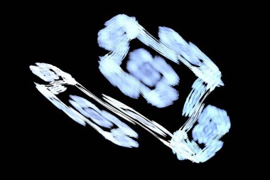 soyut arkaplan renk eğilimleri 2022, 3D illüstrasyon, mavi beyaz çok renkli çizgiler, grafik ve tasarım sanat projeleri için fraktal benzersiz kompozisyon. Yüksek kalite 