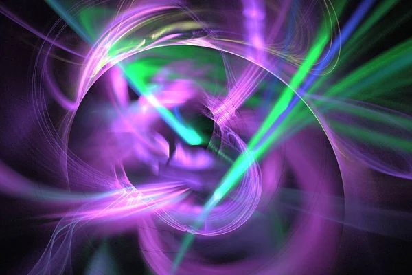 abstract background color trends 2022 , 3D illustration, rendering black green violet violet multi colored lines fractal unique composition for graphic and design art projects. High quality