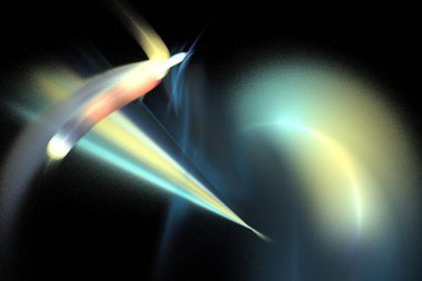 soyut arkaplan renk eğilimleri 2022, 3D illüstrasyon, siyah yeşil çok renkli çizgiler, grafik ve tasarım sanat projeleri için fraktal benzersiz kompozisyon. Yüksek kalite 