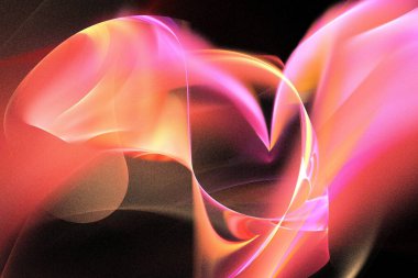 soyut arkaplan renk eğilimleri 2022, 3D illüstrasyon, grafik ve tasarım sanat projeleri için siyah kırmızı çok renkli çizgiler fraktal eşsiz kompozisyon. Yüksek kalite 