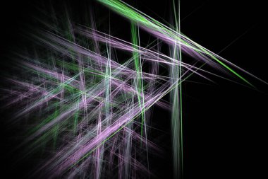 soyut arkaplan renk eğilimleri 2022, 3D illüstrasyon, grafik ve tasarım sanat projeleri için siyah çok renkli çizgiler fraktal benzersiz kompozisyon. Yüksek kalite 