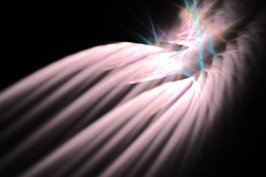 soyut arkaplan renk eğilimleri 2022, 3D illüstrasyon, grafik ve tasarım sanat projeleri için siyah çok renkli çizgiler fraktal benzersiz kompozisyon. Yüksek kalite 