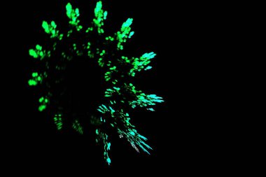 soyut arkaplan renk eğilimleri 2022, 3D illüstrasyon, grafik ve tasarım sanat projeleri için siyah çok renkli çizgiler fraktal benzersiz kompozisyon. Yüksek kalite 