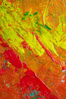 Yağ boyasının yüzeyine desensel darbelerle uygulanan fotoğraf. - Sanat. Doku ve arkaplan.