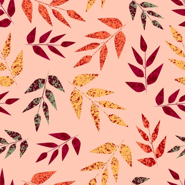 Güz söğüt yaprağı görüntüsü olan kusursuz bir desen. Doku kullanılarak eşsiz bir tarzda yapılmış..