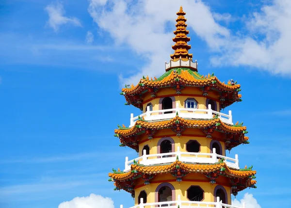 The decoration of the temple roof in Taiwan — Stock Photo, Image