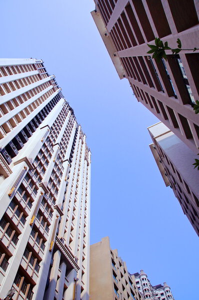 Modern apartment building