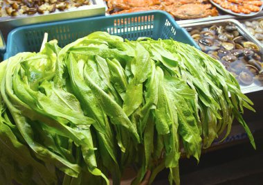 su damlaları ile taze sebze