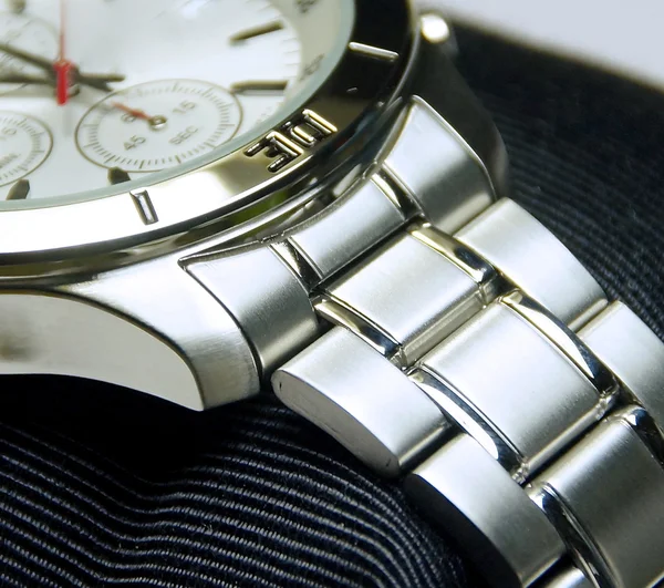 クロノグラフの腕時計のステンレス鋼 — ストック写真