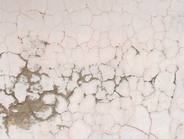 bir duvar çatlakları yıpranmış