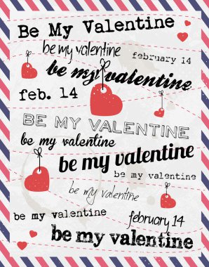 Valentines Stamps Background clipart