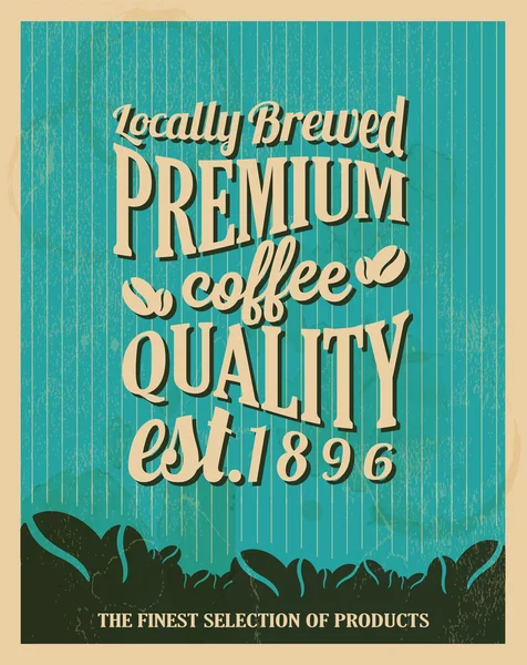 Fondo de café retro Vintage — Vector de stock