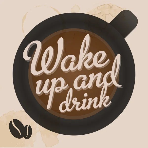 Fondo café Vintage — Vector de stock