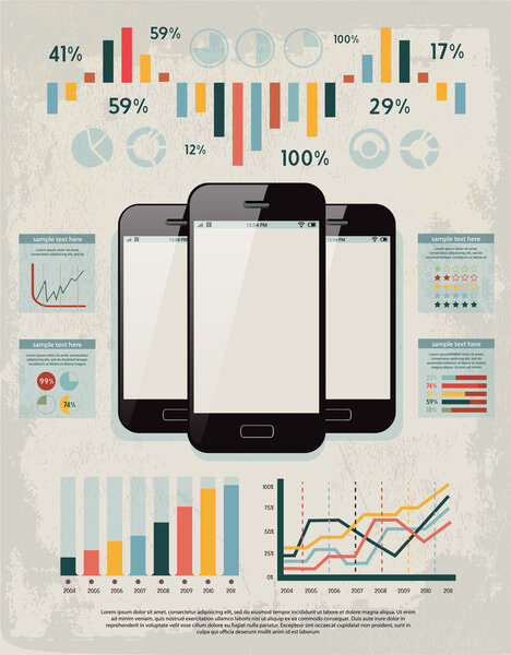 Elements for your documents and reports with three touchscreen devices