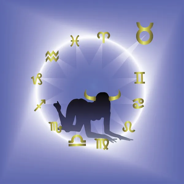 Horoscope circle — Stock Vector