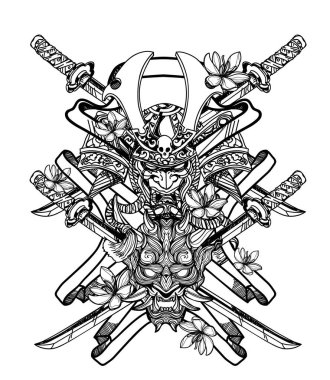 Dövme sanatçısı ve dev el çizimi ve çizim