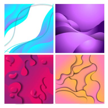 Soyut geometrik çizgi desen arka plan iş broşürü kapak tasarımı için.