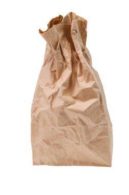 Çevreyi korumak için kahverengi kese kağıdı.