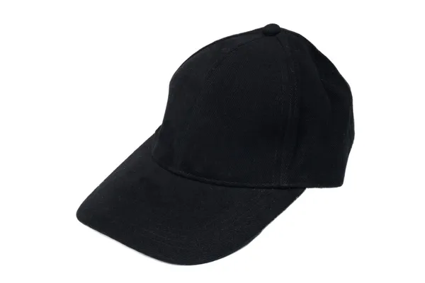 Fekete elszigetelt kalap — Stock Fotó