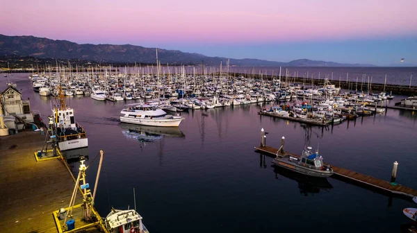 Fotka Santa Barbary Marina z dronu. USA 2022 — Stock fotografie