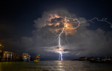 koh rong fırtınada