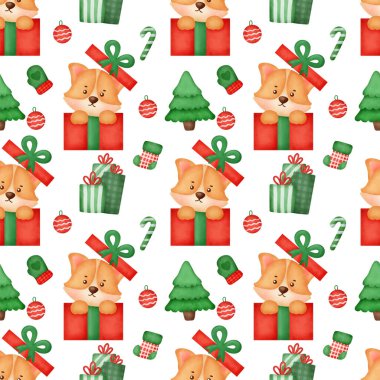 suluboya Noel korgisi kusursuz desenler.