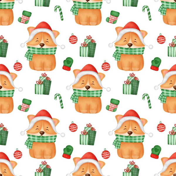 suluboya Noel korgisi kusursuz desenler.