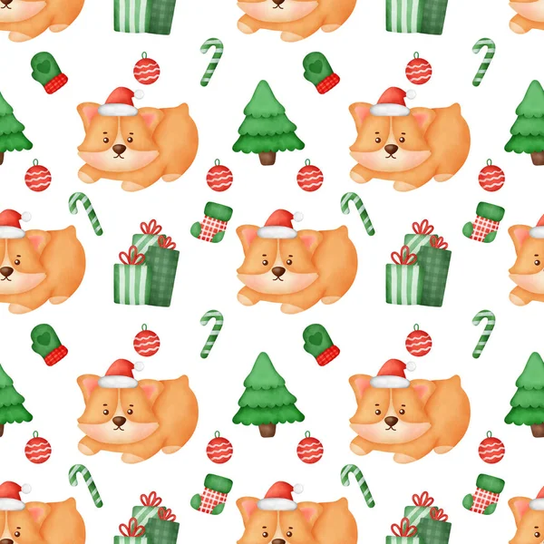 suluboya Noel korgisi kusursuz desenler.