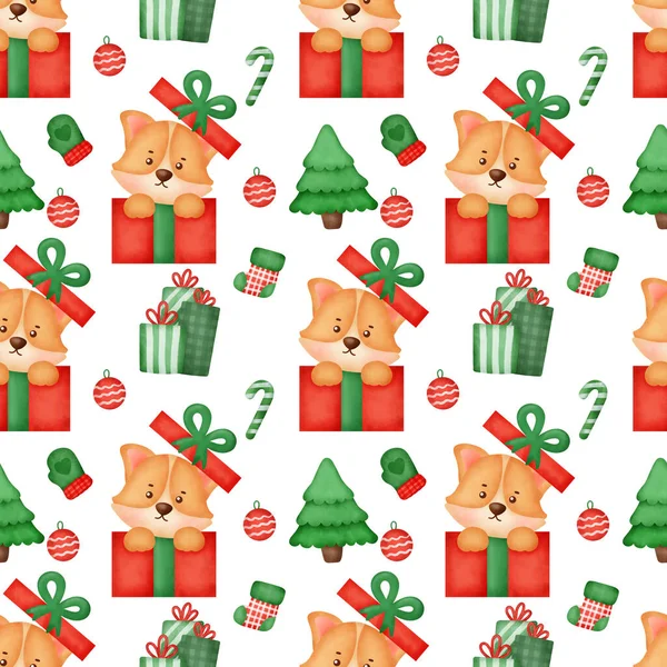 suluboya Noel korgisi kusursuz desenler.