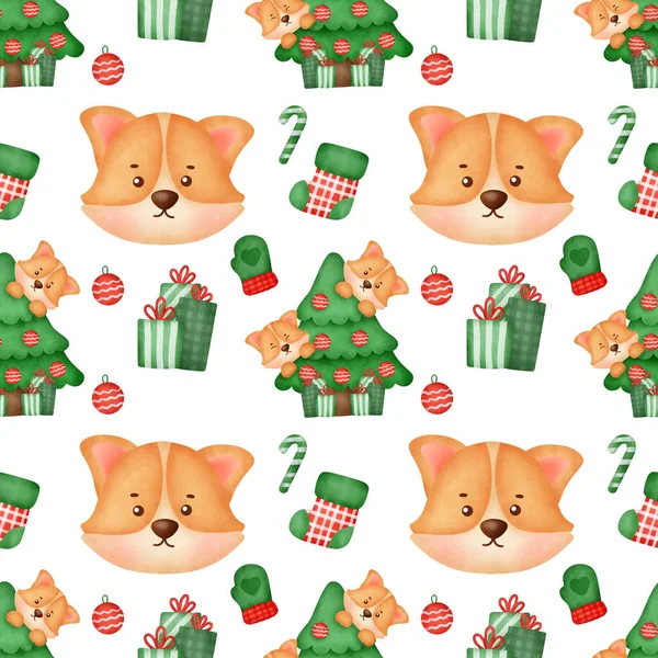 suluboya Noel korgisi kusursuz desenler.