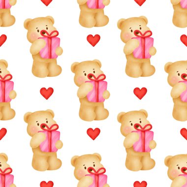 Ayı Sevgililer Günü kusursuz desen