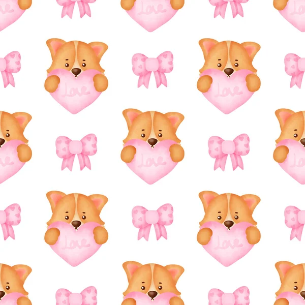 Valentine Day Seamless Pattern — Stock Photo, Image