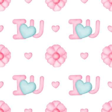 suluboya Sevgililer günü desen 