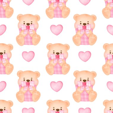 suluboya Sevgililer günü desen 